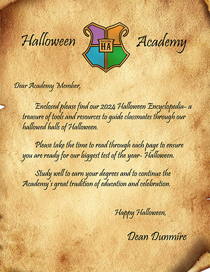Welcome Letter